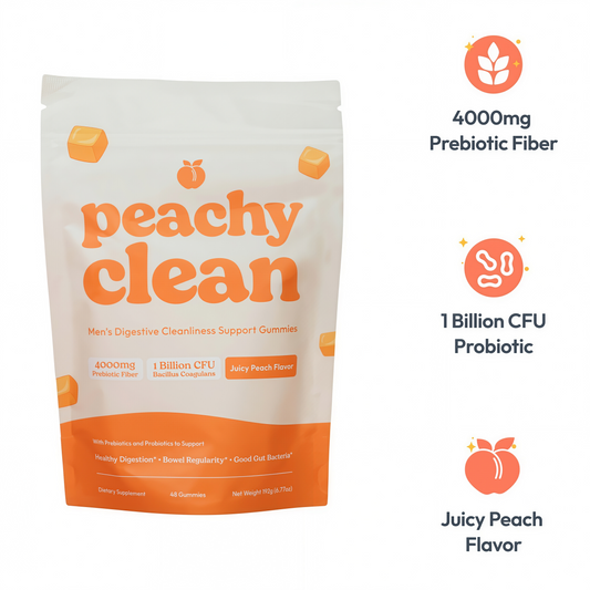 Peachy Clean Sugar-Free Pre+Probiotic Fiber Gummies