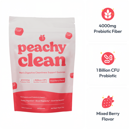 Peachy Clean Sugar-Free Pre+Probiotic Fiber Gummies