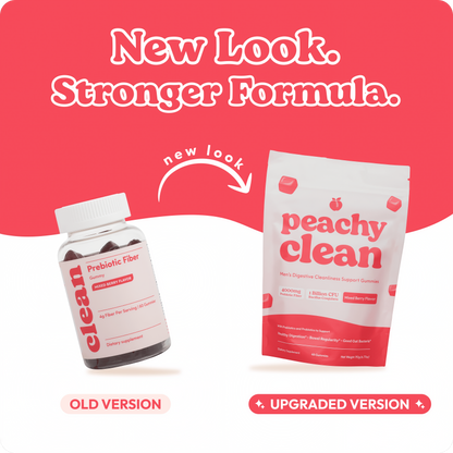 Peachy Clean Sugar-Free Pre+Probiotic Fiber Gummies